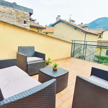 King Como Lake Center 9 Posti Letto- Grande Terrazza - 2 Bagni Privati Экстерьер фото