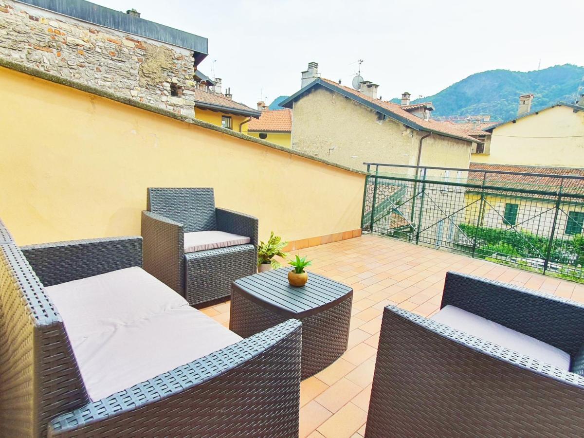 King Como Lake Center 9 Posti Letto- Grande Terrazza - 2 Bagni Privati Экстерьер фото